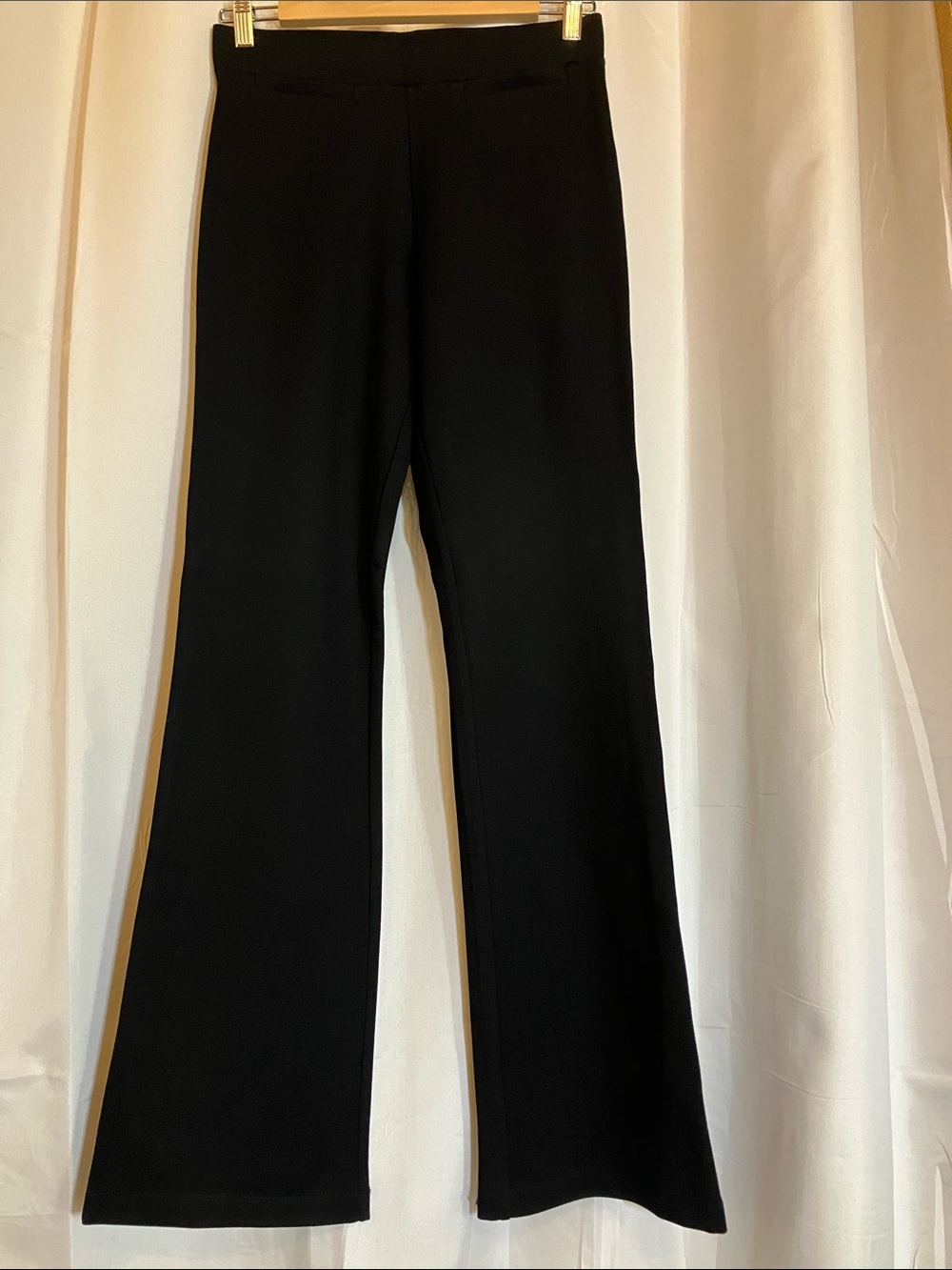 Matty M Black Boot-Cut Ponte Pants